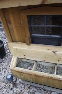 Original chicken hut - nesting boxes